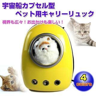 宇宙船カプセル型☆ペット用キャリーリュック♪