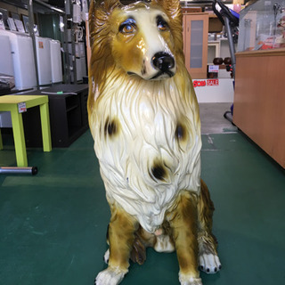 RH0926 　陶器風　犬の置物