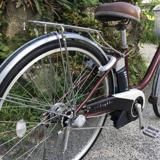59.ブリジストン電動アシスト自転車マルーン