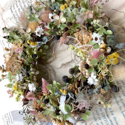 ほっくり木の実のナチュラルリース お花の雑貨屋さん 松山の生活雑貨の中古あげます 譲ります ジモティーで不用品の処分