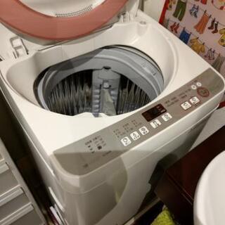 受付終了【美品】SHARP洗濯機6.0㎏