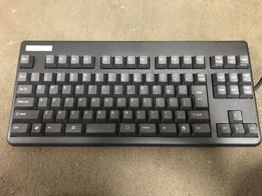 東プレ　リアルフォース91UBK　テンキーレスキーボード【中古】