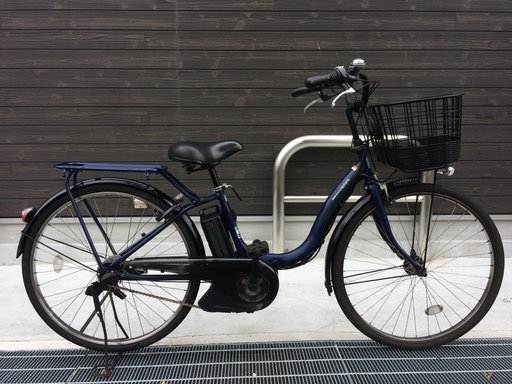 地域限定　ヤマハ　パス　ナチュラ　新基準　子供乗せ　紺色　アシスタ　ビビ　神戸市　電動自転車