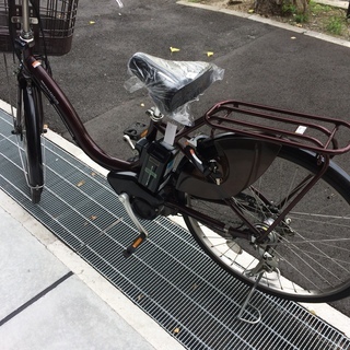 地域限定送料無料 ヤマハ パス ナチュラ 新基準 子供乗せ 8,7AH 茶