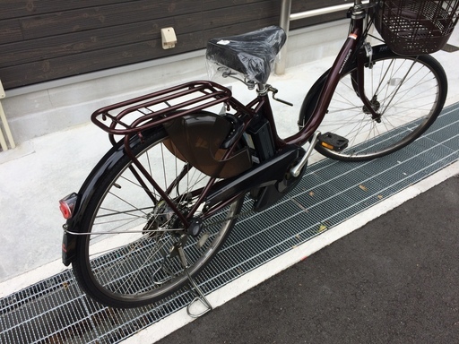 地域限定 ヤマハ パス ナチュラ 新基準 子供乗せ 赤茶 アシスタ ビビ