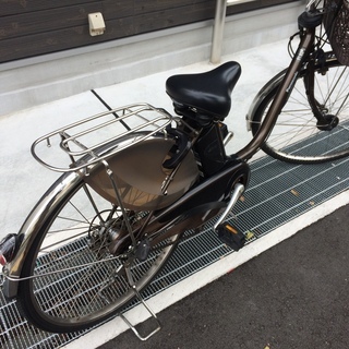 地域限定　パナソニック　ビビ　DX　新基準　8,9AH　子供乗せ　茶色　ナチュラ　アシスタ　神戸市　電動自転車