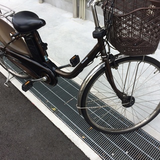 地域限定　パナソニック　ビビ　DX　新基準　8,9AH　子供乗せ　茶色　ナチュラ　アシスタ　神戸市　電動自転車