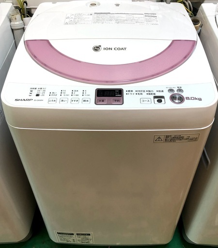 【超ポイント祭?期間限定】 【送料無料・設置無料サービス有り】洗濯機 SHARP 中古 ES-GE60N-P 洗濯機