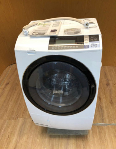 HITACHIヒートリサイクル 風アイロン ビッグドラム スリム BD-S8600L ドラム式 洗濯乾燥機2013年製（579）AKARI