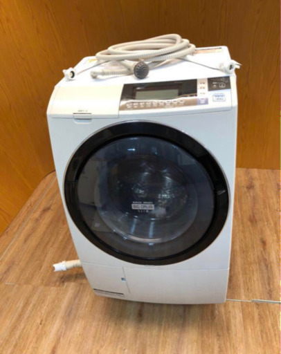 HITACHIヒートリサイクル 風アイロン ビッグドラム スリム BD-S8600L ドラム式 洗濯乾燥機2014年製（577）AKARI