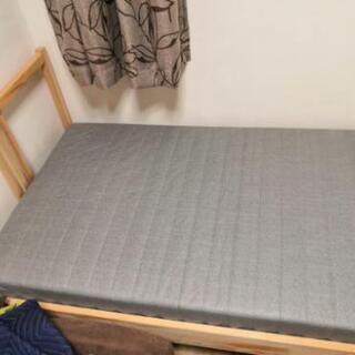 IKEA　パイン材　シングルベッド