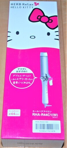 ***ヤマダ電機オリジナル　HERBRelax ハーブリラックス HELLO KITTY ヘアアイロン 44ｍｍ RHA-R44C1(新品)***
