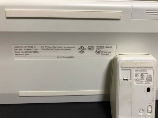 富士通 ESPRIMO FMVF52MW2 初期化済み 21.5インチ Windows8.1パソコン 富士通 ESPRIMO FMVF52MW2 初期化済み 21.5インチ Windows8.1パソコン