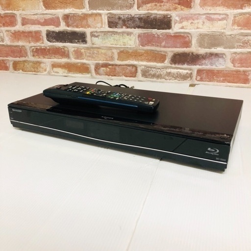 即日受渡可‍♀️ SHARP AQUOS 500GB HDD Blu-rayレコーダー 外付けハードディスク対応 12,500円