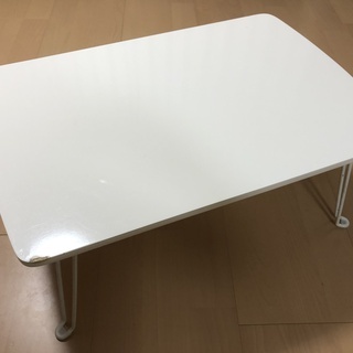 小テーブル白　（折り脚 簡易テーブル）