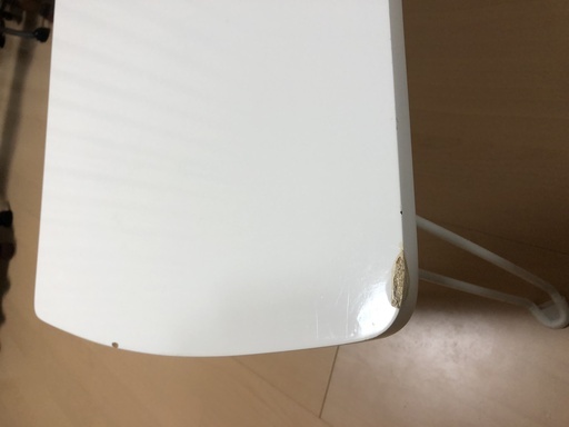 小テーブル白（折り脚 簡易テーブル） (けこ) 首里のテーブル《コーナー、サイドテーブル》の中古あげます・譲ります｜ジモティーで不用品の処分