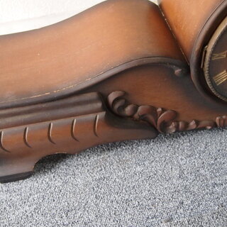 ヘルムレ　ドイツ製　ゼンマイ式置時計　動作品