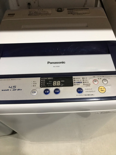 Panasonic 4.5kg 全自動洗濯機 NA-F45B7 2014年製