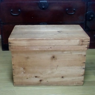 ◆昭和レトロ　木製　茶箱