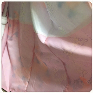 ［美品✲ﾟ未使用］着物  訪問着 紬 小紋 お出掛け 約155cmの方