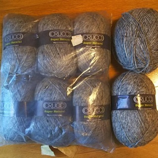 グレー杢毛糸　ニュージーランド製