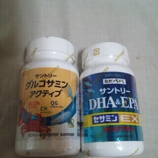 サントリーサプリメント２個　DHA&EPAセサミンEX１２０粒　...