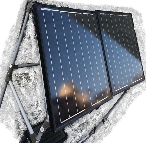 [更に値下げしました!!] 災害時にも使える100V電源が無い野外で使えるソーラー太陽電池発電システム