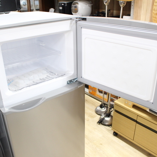 J08291)【美品・高年式！】シャープ SHARP 2ドア 冷凍冷蔵庫 SJ-H12D-S 118L 2018年製 単身 一人暮らし用 コンパクトサイズ