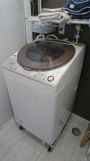 全自動洗濯機 SHARP 9.0/4.5kg 2014年製（乾燥機能付き）