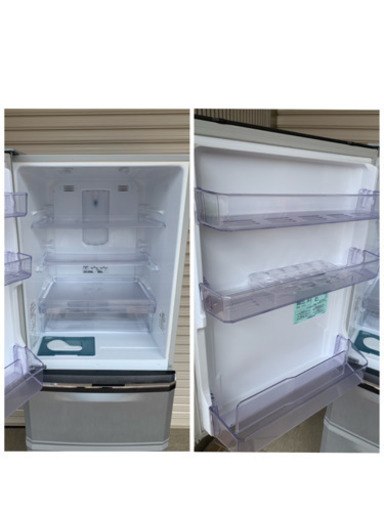 三菱 MITSUBISHI 冷凍冷蔵庫 MR-C34SL-S 2011年製 335L