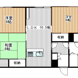 【ハイツクレスト ：203】敷金・礼金・手数料０円。さらにフリーレント１ヶ月付きの３ＬＤＫを現在リフォーム中です。 - 前橋市