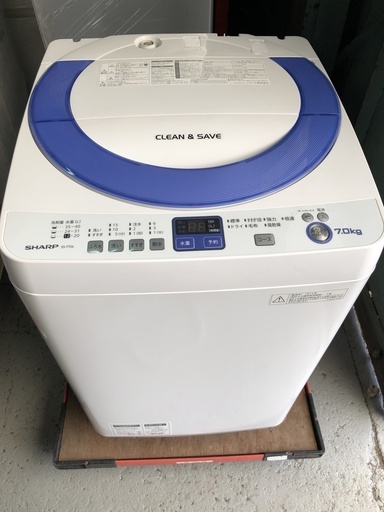 SHARP　7キロ　洗濯機　2014年製　お譲りします