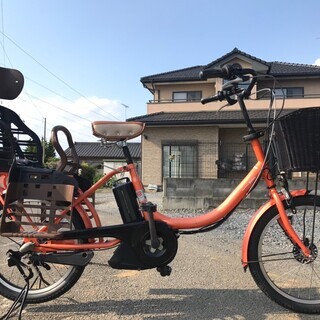❹5852子供乗せ電動アシスト自転車ブリヂストン20インチ良好バッテリー