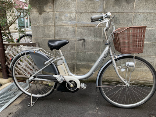 電動アシスト付き自転車 ヤマハPAS 26インチシルバー6Ah 電動自転車★早いもの勝ち