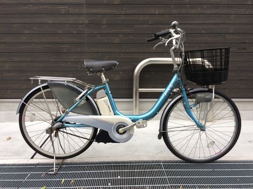 地域限定　ヤマハ　パス　リチウム　24インチ　水色　アシスタ　ビビ　神戸市　電動自転車