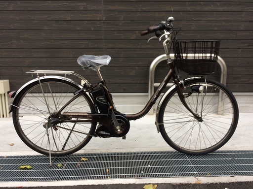 地域限定送料無料　バッテリー新品　ビビ　EX　新基準　ピンク　神戸市　電動自転車