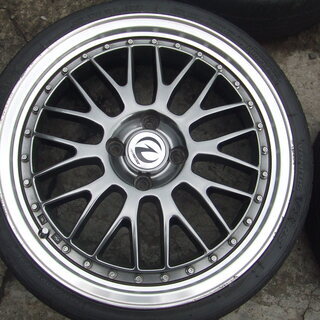 軽、社外アルミ、１７インチ　165/40R17　４本セット　メッシュ