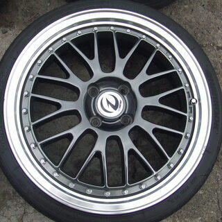 軽、社外アルミ、１７インチ　165/40R17　４本セット　メッシュ