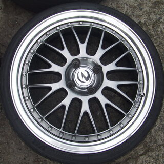 軽、社外アルミ、１７インチ　165/40R17　４本セット　メッシュ