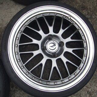 軽、社外アルミ、１７インチ　165/40R17　４本セット　メッシュ