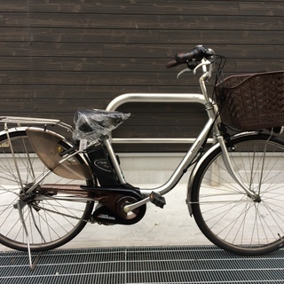 地域限定送料無料　パス　ナチュラ　8,9AH　シルバー　神戸市　電動自転車 地域限定 ヤマハ パス ナチュラ 新基準 子供乗せ 8,9AH 茶 アシスタ