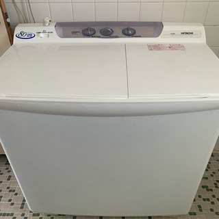 日立2層式洗濯機、8kg、2016年製