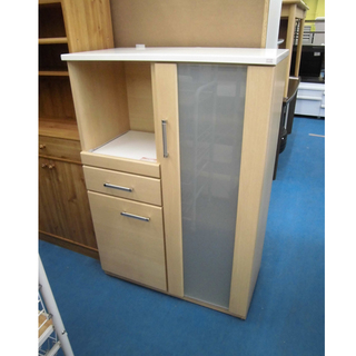 札幌 幅80cm レンジボード 木目調 キッチン 収納 食器棚 家具 キッチン ...