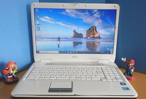 テンキー付富士通ノートBIBLO NF/G50 Windows10home搭載Office2007付