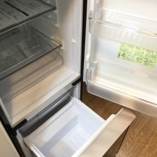 1年保証 ガラストップドア シャープ製2ドア冷蔵庫