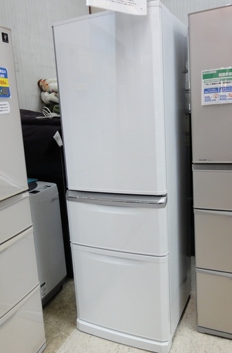 三菱/MITSUBISHI 3ドア冷蔵庫 2014年製 370L MR-C37X-W 【ユーズドユーズ名古屋天白店】