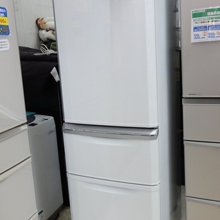 三菱/MITSUBISHI 3ドア冷蔵庫 2014年製 370L MR-C37X-W 【ユーズド