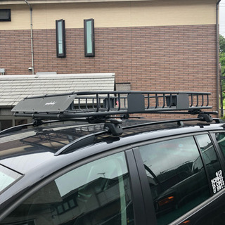 ロングルーフラック□INNOルーフキャリア付き□中古□引取限定
