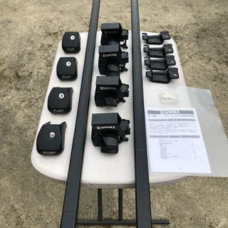 ロングルーフラック□INNOルーフキャリア付き□中古□引取限定