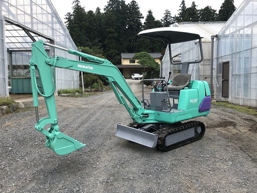 コマツ PC07-2 1.5トンクラス ユンボ バックホー 油圧ショベル ゴムキャタ
